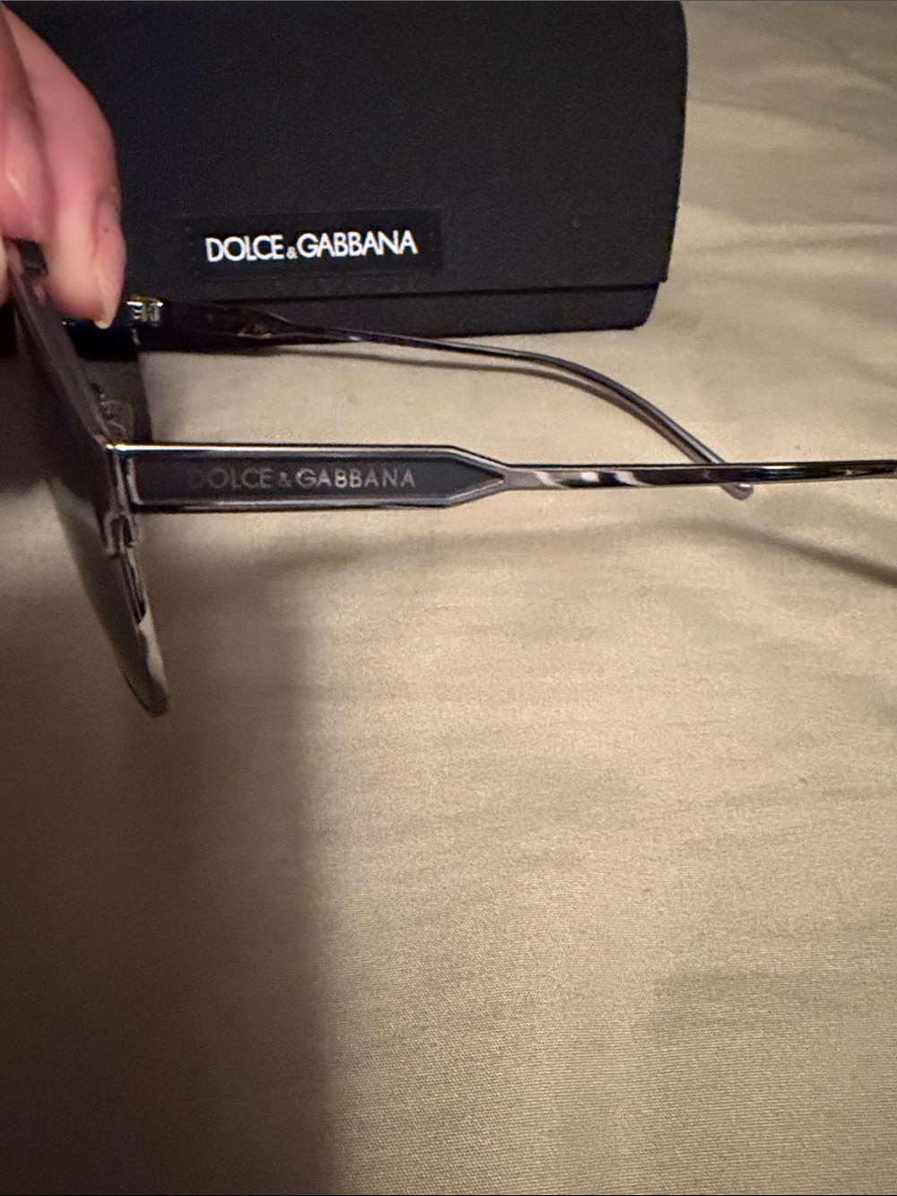 Dolce & Gabbana Men’s Black Aviator Sunglasses with Dark Lenses made in Italy. - Picture 5 of 9